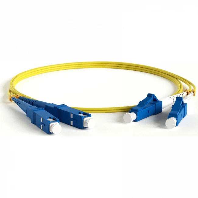 Оптический патч-корд Hyperline FC-D2-9-LC/UR-SC/UR-H-5M-LSZH-YL