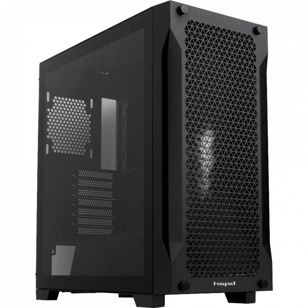 Корпус HSPD M541 Black M541-TGBK Игровые, Mid-Tower