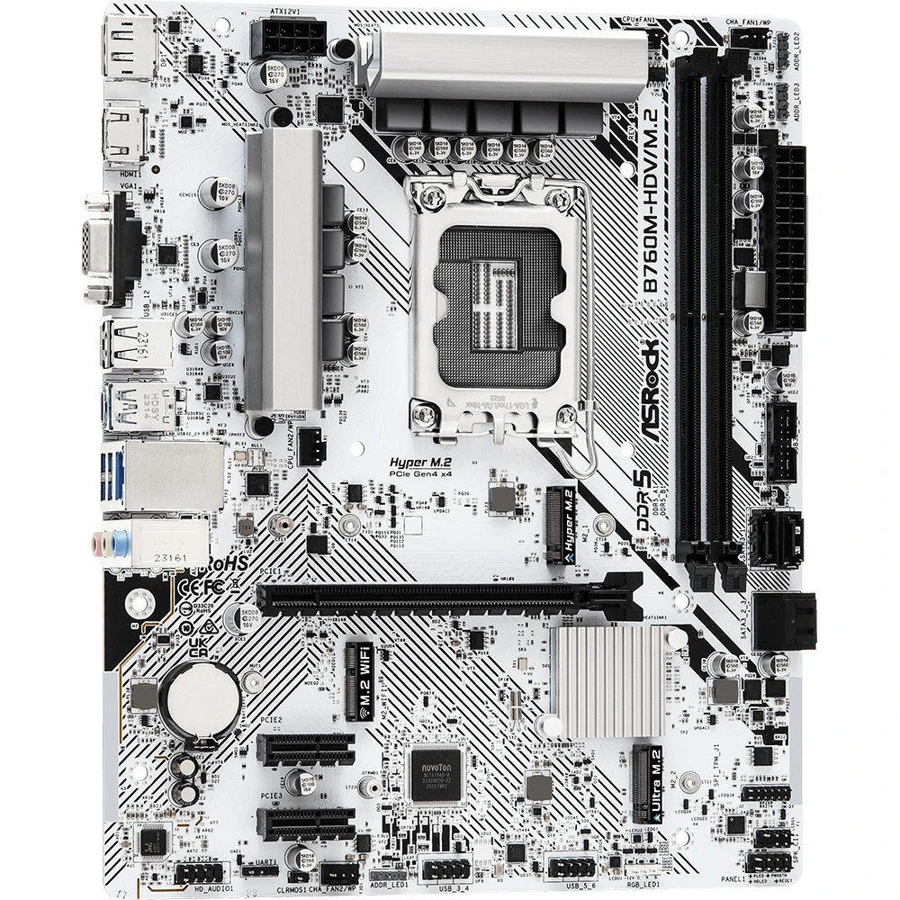 Материнская плата ASRock B760M-HDV/M.2 Micro-ATX, LGA 1700