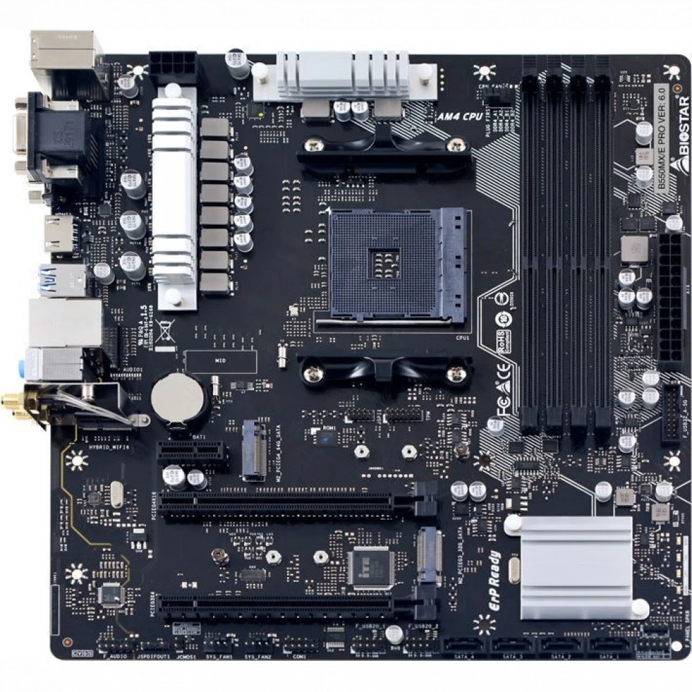 Материнская плата BIOSTAR B550MX/E PRO Micro-ATX, AMD AM4