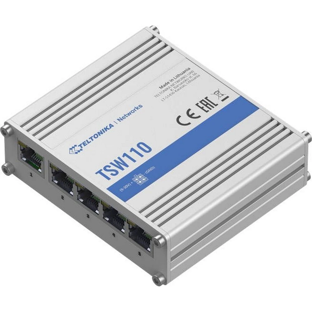 Коммутатор TELTONIKA TSW110 TSW110000000 1000 Base-TX (1000 мбит/с)