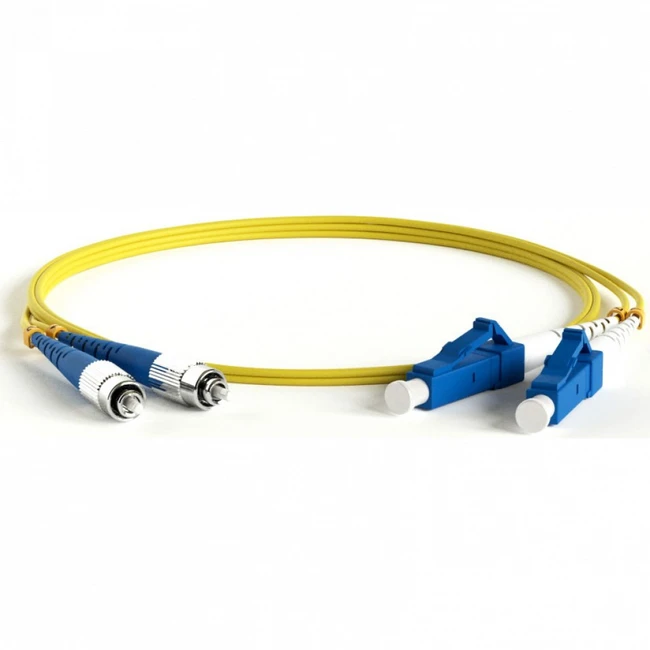 Оптический патч-корд Hyperline FC-D2-9-FC/UR-LC/UR-H-5M-LSZH-YL