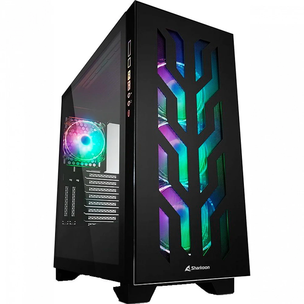 Корпус Sharkoon ELITE SHARK CA300T BLACK ELITE SHARK CA300T Bk Игровые, Full-Tower