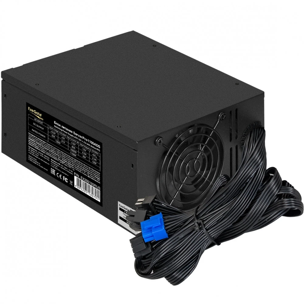 Серверный блок питания ExeGate ServerPRO-1100ADS EX292193RUS ATX, 1100 Вт