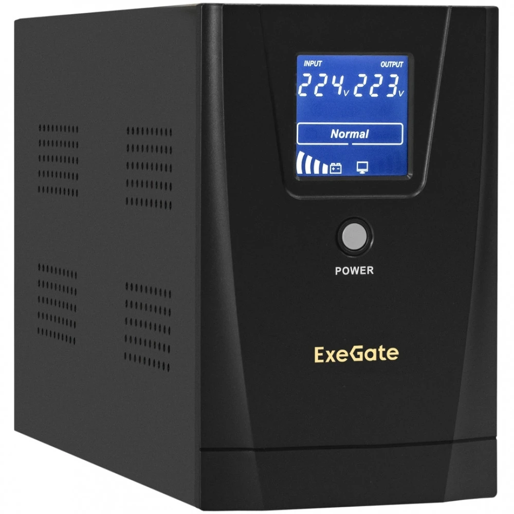 Источник бесперебойного питания ExeGate SpecialPro Smart LLB-2200 EX292634RUS Линейно-интерактивные, Напольный (Tower), 2200 ВА, 1300 Вт