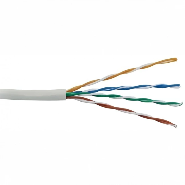 Кабель витая пара LANMASTER LAN-5EUTP-PT-LSZH-GY