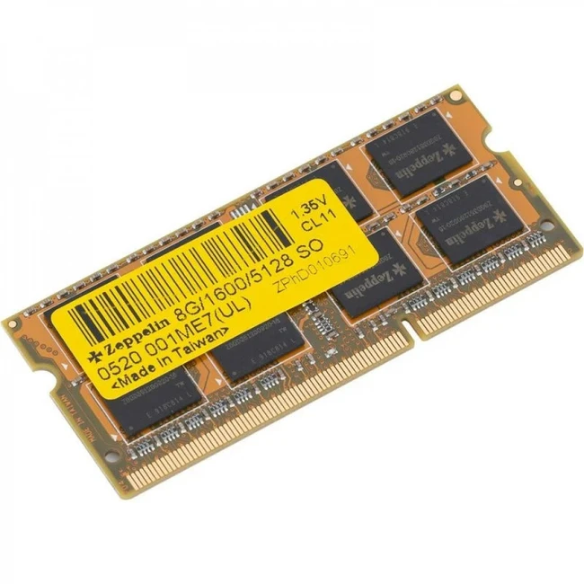 ОЗУ Zeppelin 4 ГБ Z 4G/1600/5128 SO 1.35V SO-DIMM, DDR3, 4 Гб, 1600 МГц