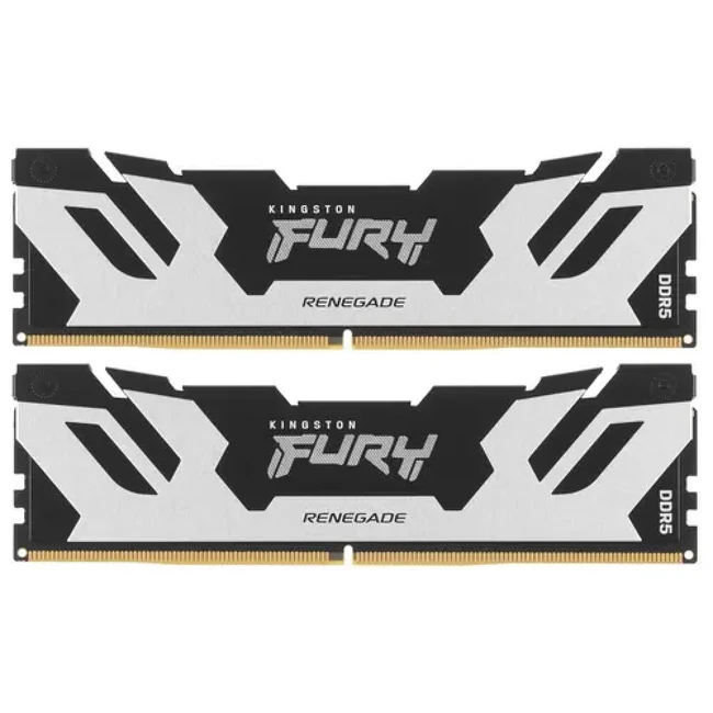 ОЗУ Kingston FURY Renegade Silver KF576C38RSK2-32 DIMM, DDR5, 32 Гб (2 х 16 Гб), 7600 МГц