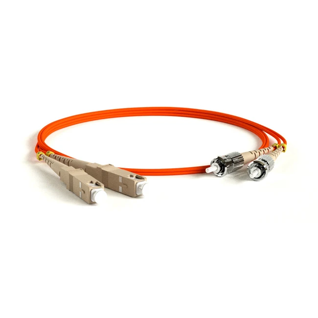 Оптический патч-корд Hyperline FC-D2-50-SC/PR-ST/PR-H-30M-LSZH-OR