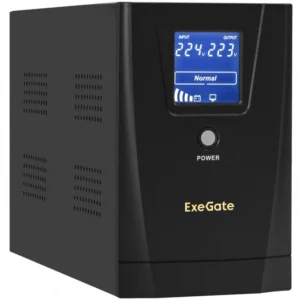 Источник бесперебойного питания ExeGate SpecialPro Smart LLB-2000 EX292632RUS Линейно-интерактивные, Напольный (Tower), 2000 ВА, 1200 Вт