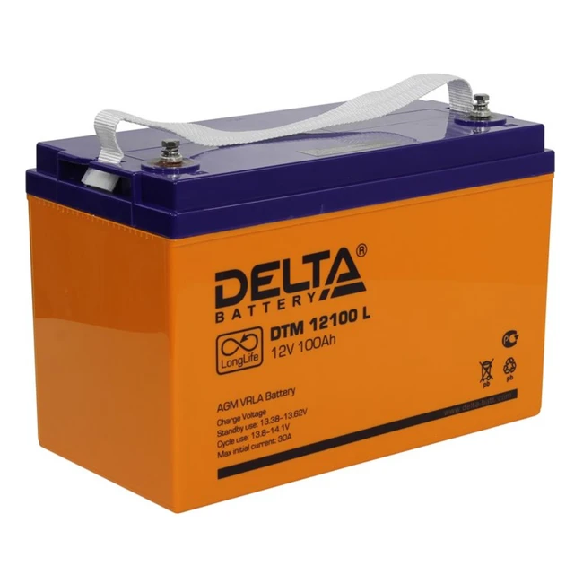 Сменные аккумуляторы АКБ для ИБП Delta Battery DTM 12100 L 12 В