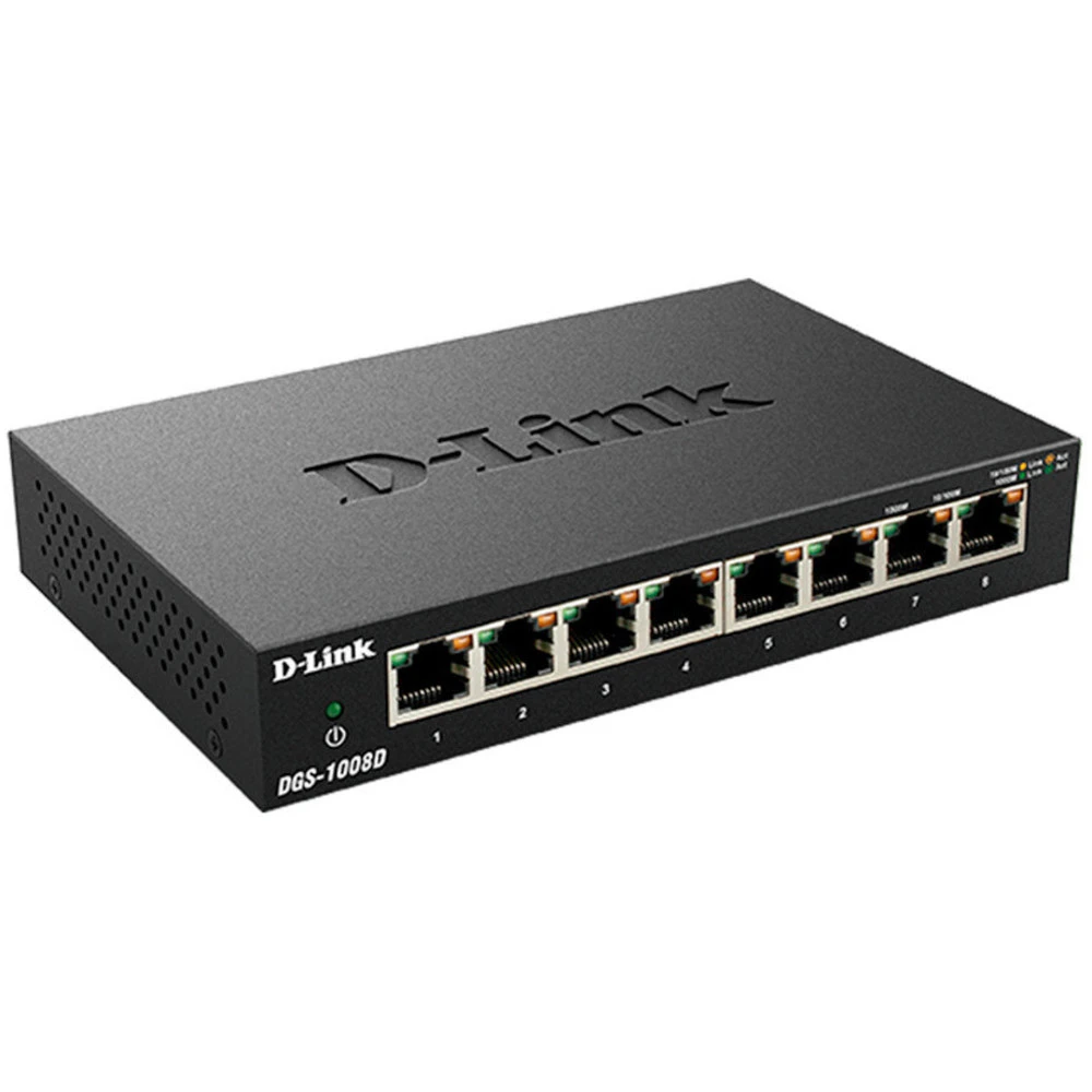Коммутатор D-link DGS-1008DK2A DGS-1008D/K2A 1000 Base-TX (1000 мбит/с)