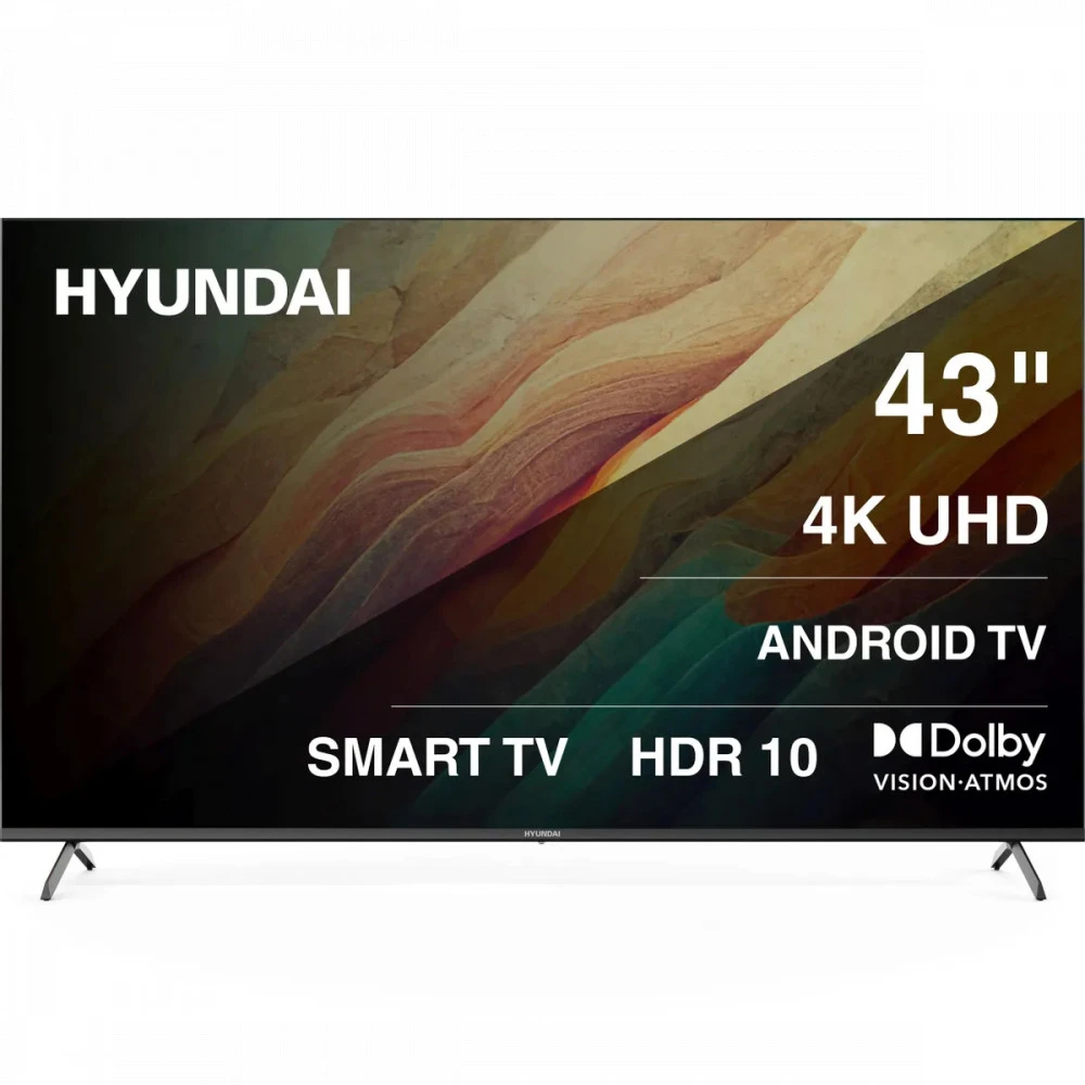 Телевизор Hyundai H-LED43BU7009 43 ", Smart TV, Черный