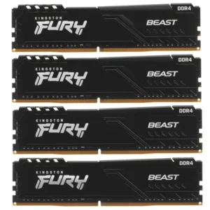 ОЗУ Kingston FURY Beast Black KF432C16BBK4/64 DIMM, DDR4, 64 Гб (4 х 16 Гб), 3200 МГц