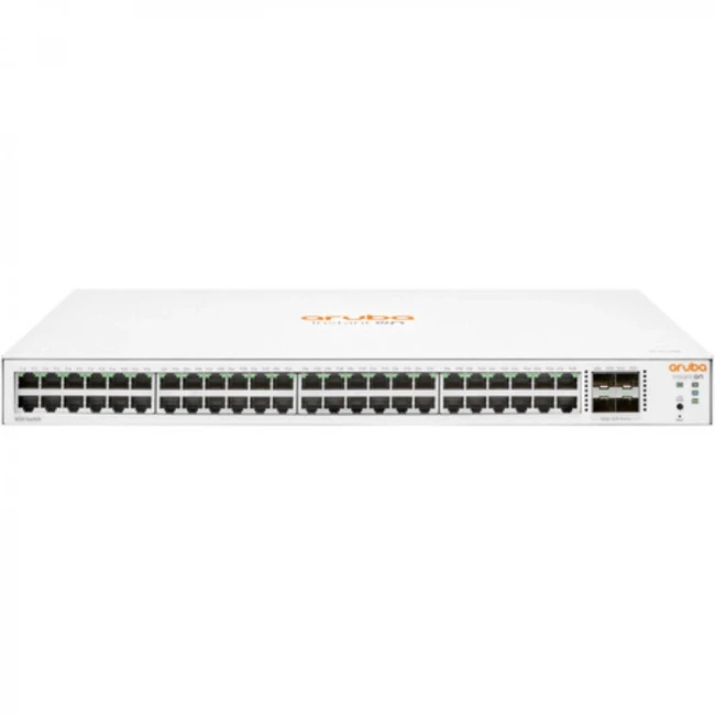 Коммутатор HPE Aruba Instant On 1830 48G 4SFP Switch JL814A 1000 Base-TX (1000 мбит/с), 4 SFP порта