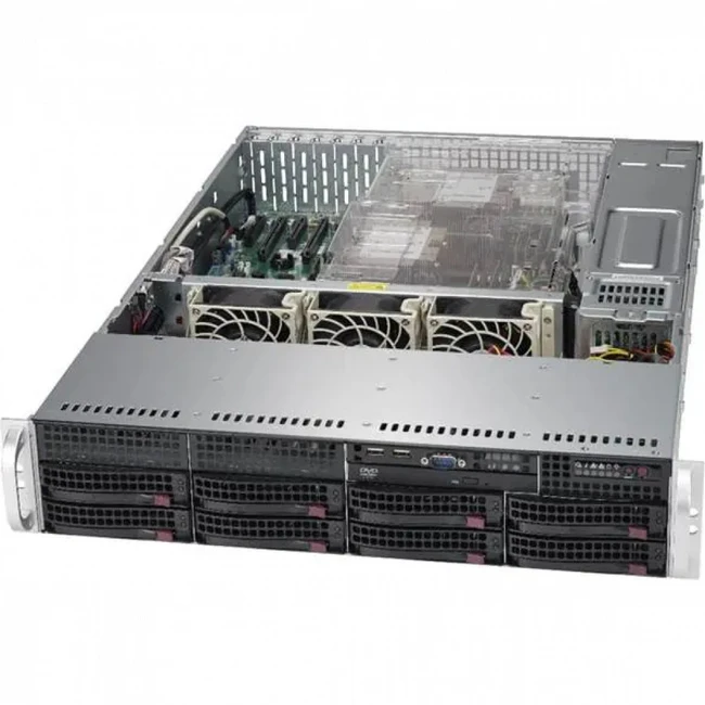 Сервер Supermicro CSE-825TQC-R1K03B 2U825X11-002 2U Rack, Xeon Gold 6254, 3100 МГц, 18, 24.75, 2 x 32 ГБ, LFF 3.5", 8