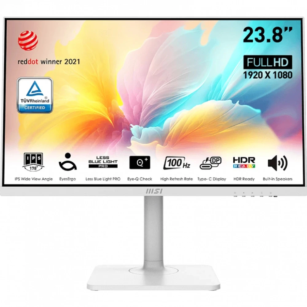 Монитор MSI Modern MD2412PW 23.8 ", IPS, Full HD 1920x1080 (16:9), 100 Гц