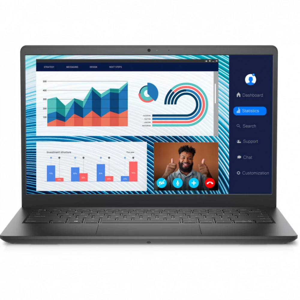 Ноутбук Dell Vostro 3420 210-BDZW-2 14 ", FHD 1920x1080 (16:9), Intel, Core i5, 8 Гб, 256 ГБ, Intel UHD Graphics, Windows 11 Pro