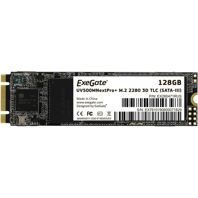 Жесткий диск ExeGate EX280471RUS SSD (твердотельные), 128 ГБ, M.2, SATA