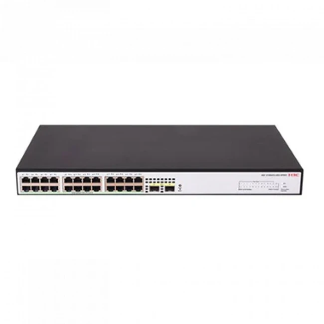 Коммутатор H3C S1600V2-26S-HPWR L2 Ethernet Switch LS-1600V2-26S-HPWR-GL 1000 Base-T (1000 мбит/с), 2 SFP порта
