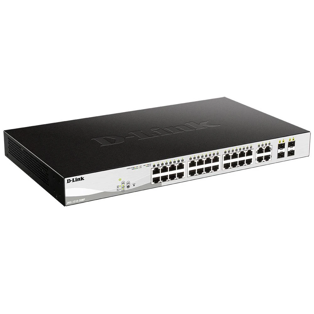 Коммутатор D-link DGS-1210-28MP/FL1A 1000 Base-TX (1000 мбит/с), 4 SFP порта