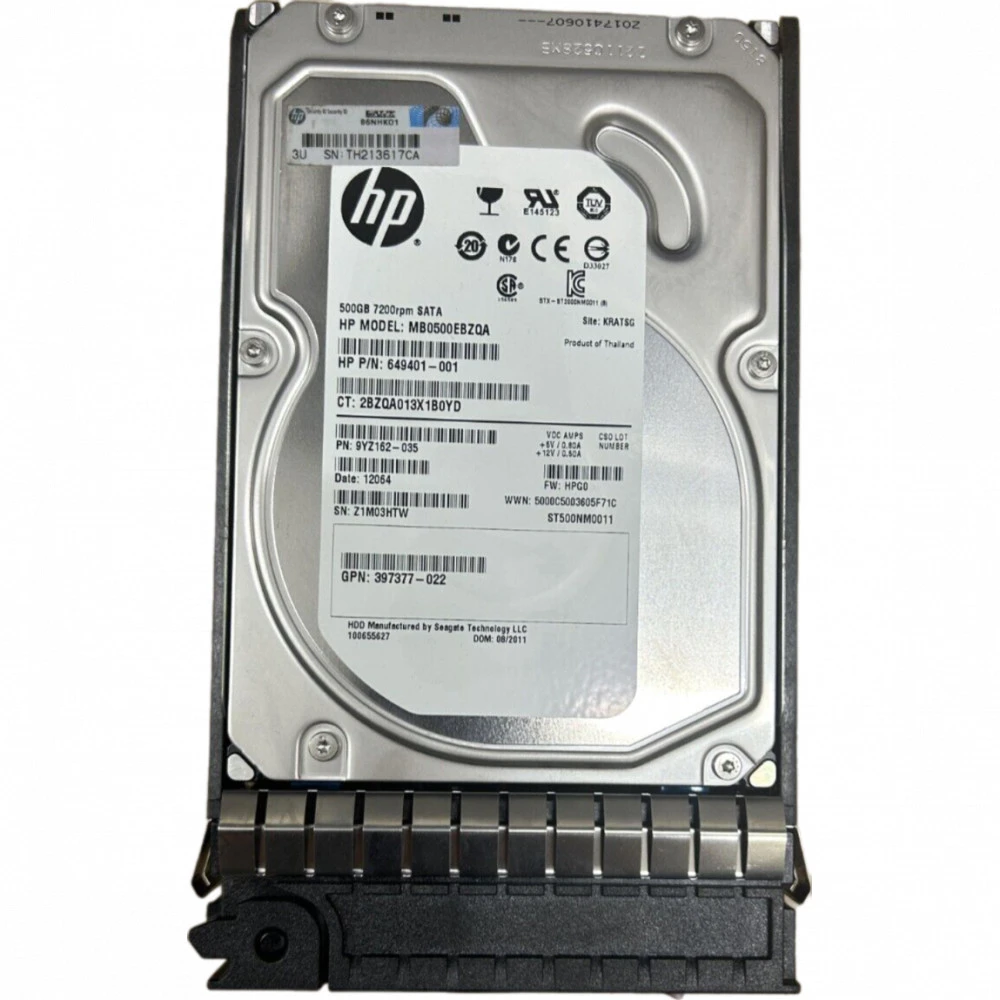 Серверный жесткий диск HPE 500 ГБ 458928-B21 3,5 LFF, 500 ГБ, SATA