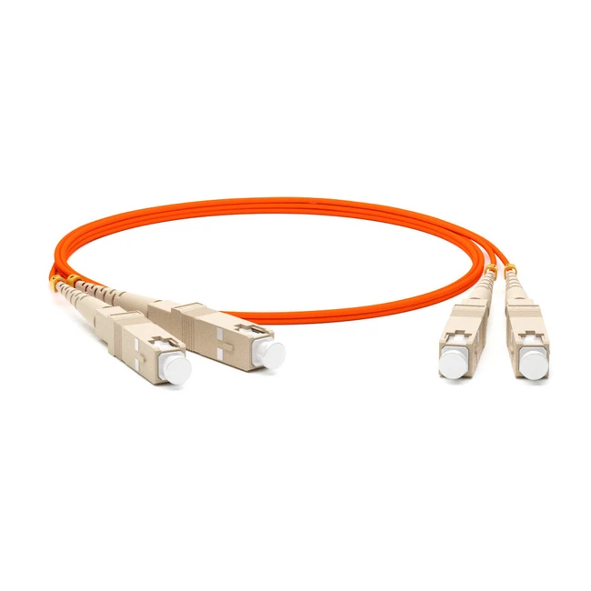 Оптический патч-корд Hyperline FC-D2-50-SC/PR-SC/PR-H-1M-LSZH-OR