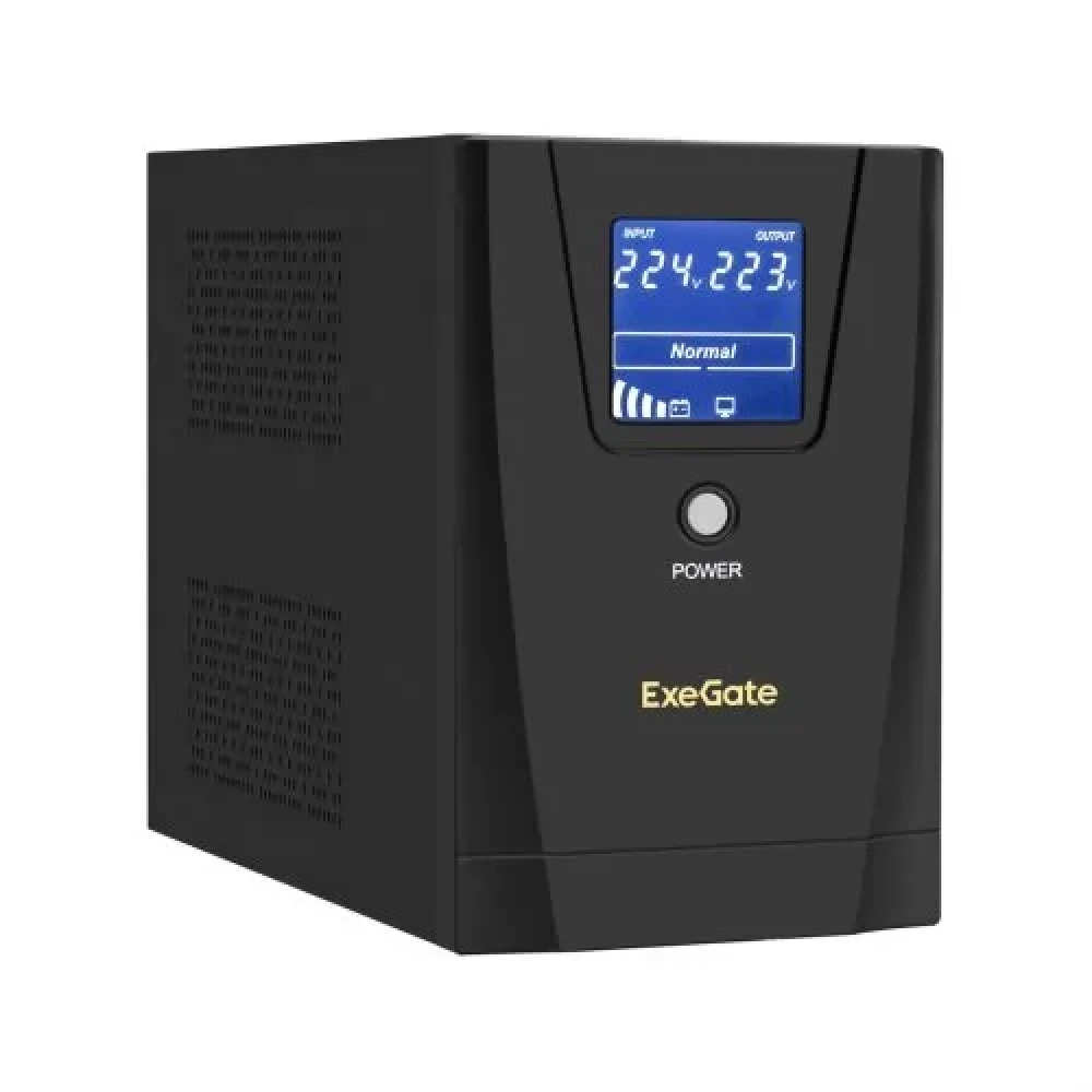 Источник бесперебойного питания ExeGate SpecialPro Smart LLB-1500.LCD.AVR.2SH.3C13.USB EX292800RUS Линейно-интерактивные, Напольный (Tower), 1500 ВА, 950 Вт