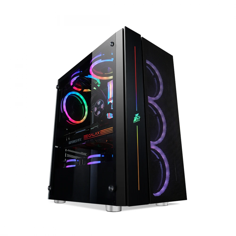 Корпус 1STPLAYER B7-BK-4M3C4 Игровые, Mid-Tower