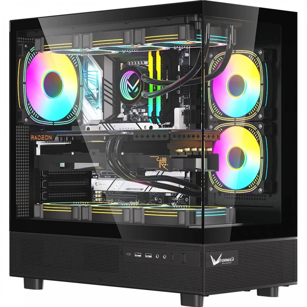 Корпус Formula Crystal Z8 Black Игровые, Mid-Tower