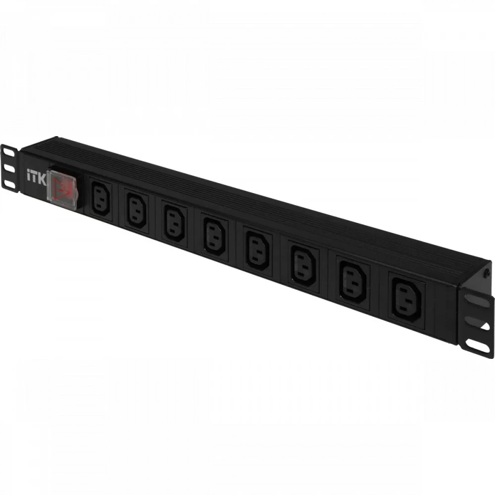 Аксессуар для серверного шкафа ITK PDU 8 розеток C13 с LED выключателем PH12-8C133