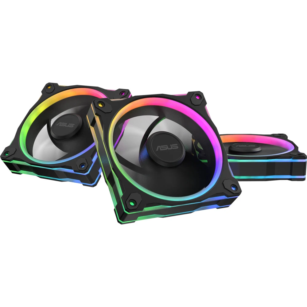 Система охлаждения Asus PRIME MR120 ARGB FAN BLACK 3IN1 PRIME MR120 FAN ARGB BLACK 3IN1 Для системного блока
