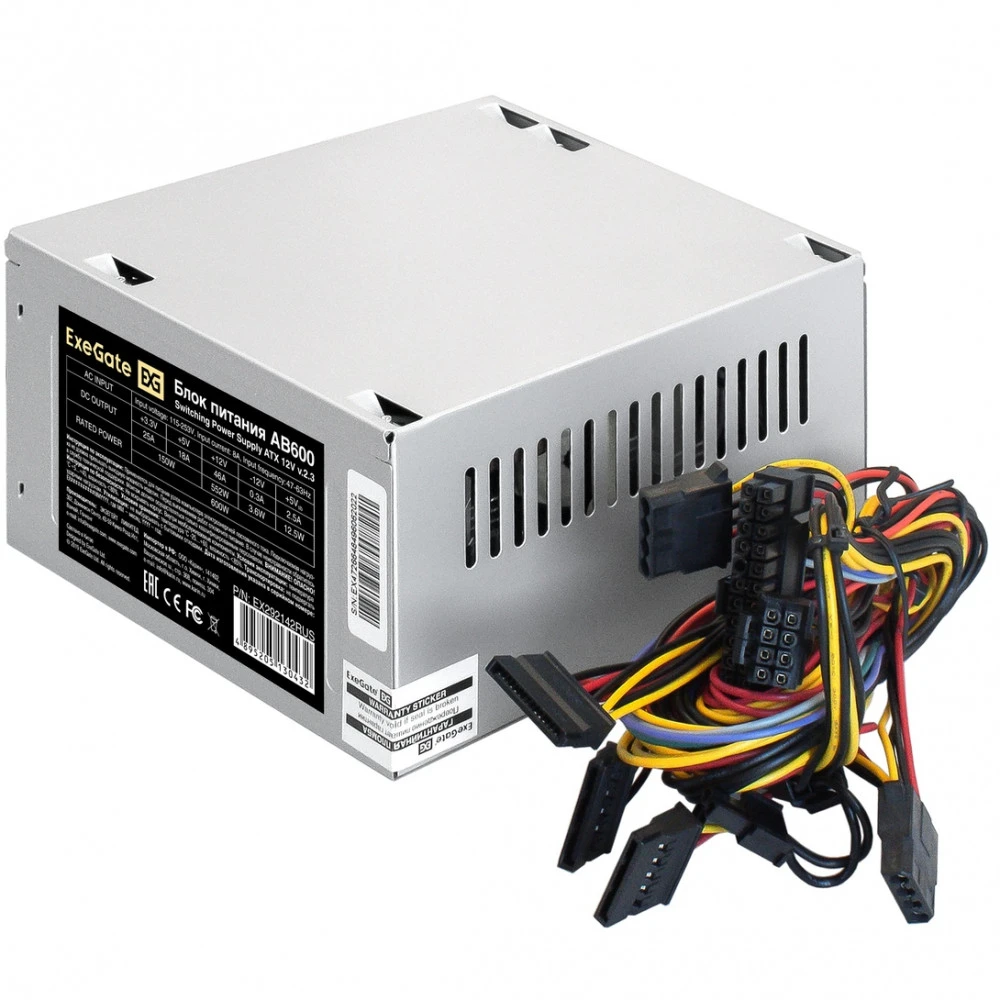 Блок питания ExeGate AB600 EX292142RUS-PC 600 Вт