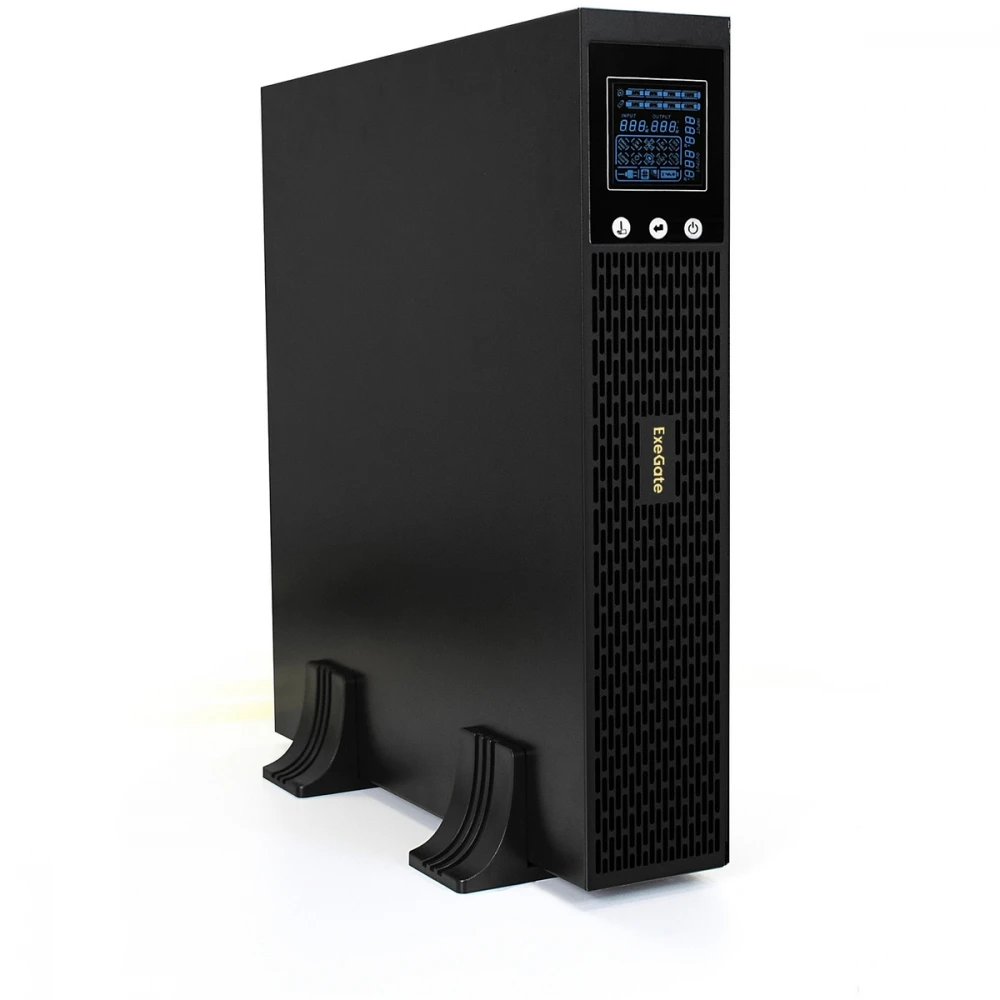 Источник бесперебойного питания ExeGate SinePower UHB-3000.LCD.AVR.C13.RJ.USB.2U EP285645RUS Линейно-интерактивные, Стоечный (Rack), 3000 ВА, 2400 Вт