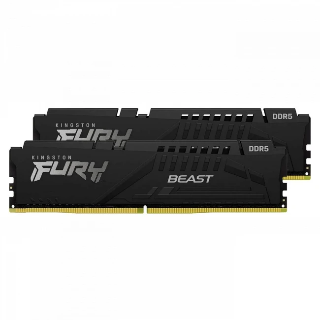 ОЗУ Kingston FURY Beast Black KF564C32BBEK2-32 DIMM, DDR5, 32 Гб (2 х 16 Гб), 6400 МГц