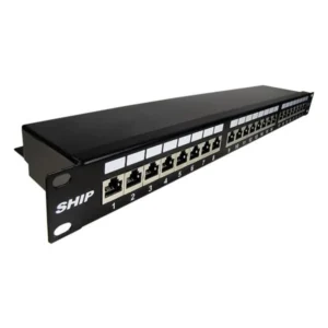 Патч-панель SHIP P200-24 24 порта, FTP, Cat. 6a