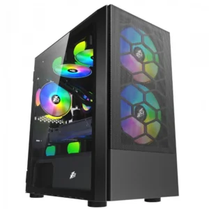 Корпус 1STPLAYER X4 M Black X4-M-BK-2F7-14-1F7 Игровые, Mini-Tower