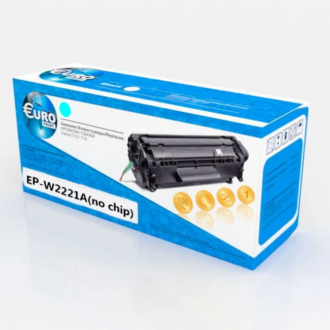 Лазерный картридж Euro Print W2221A №222A Cyan W2221A_EP