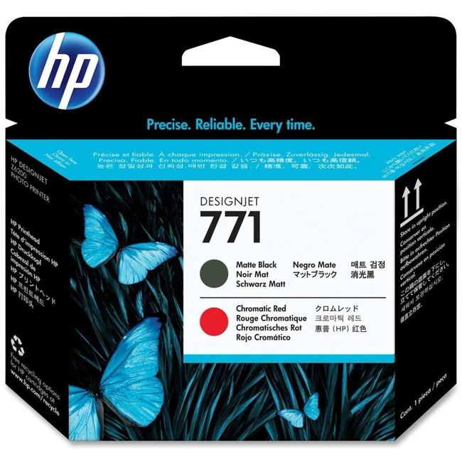 Струйный картридж HP №771 Печатающая головка, Черная матовая/Хроматическая красная CE017A