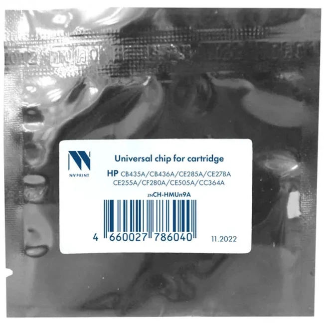 Опция для печатной техники NV Print Чип универсальный для картриджей CB435A/CB436A/CE278A/CE285A/CE505X/CE255X/ CF280X/CC364X NV-CH-HMUn9X Чип