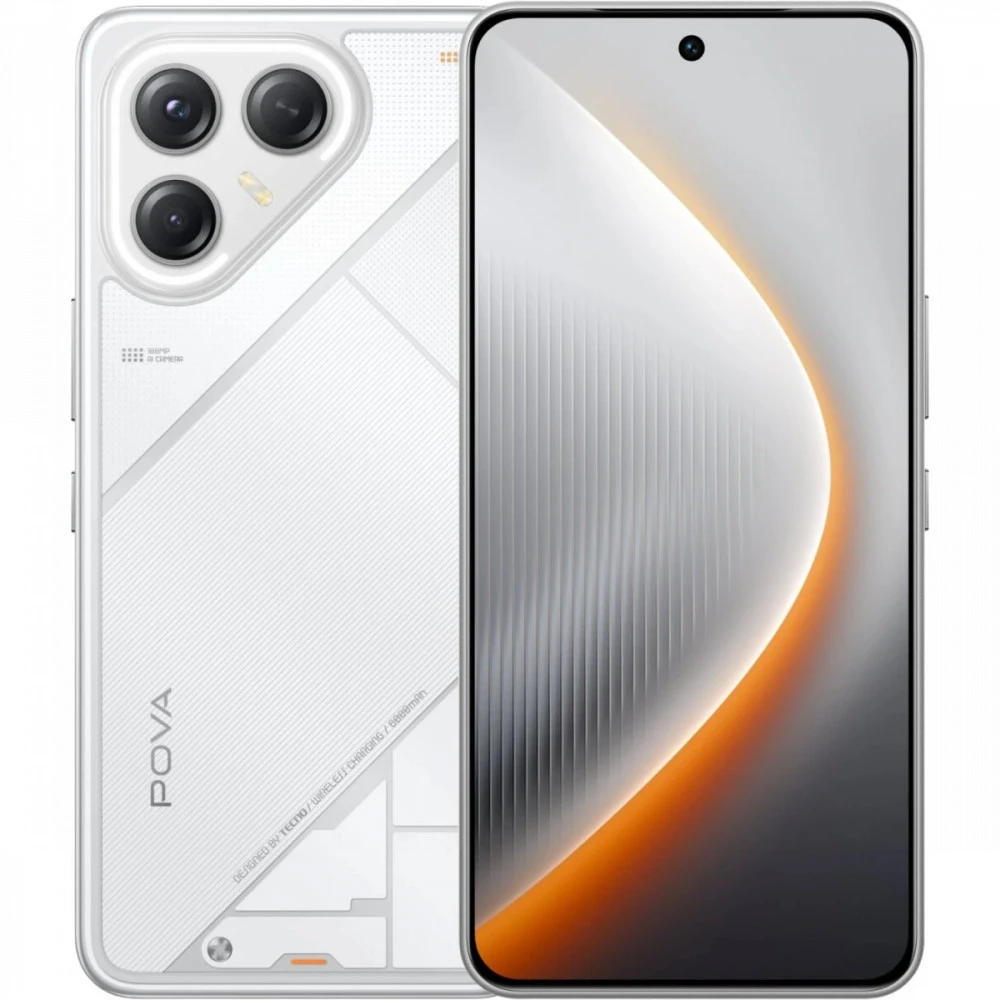 Смартфон TECNO Pova 7 Ultra 8/256Gb Geek White LJ9 256+8 GEEK WHITE 256 Гб, 8 Гб