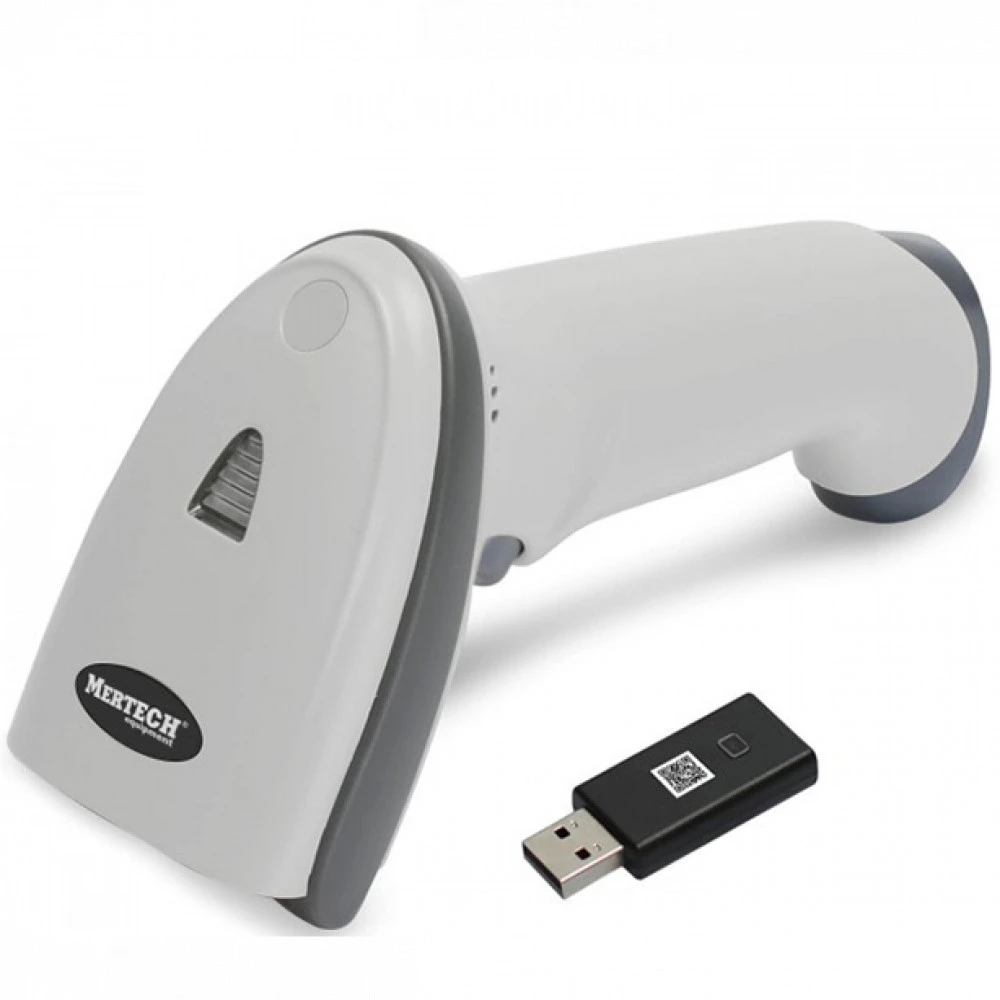 Сканер штрихкода Mertech CL-2210 BLE Dongle P2D USB White Mertech4833 Ручной беспроводной, 2D, USB-COM, USB-HID, Белый