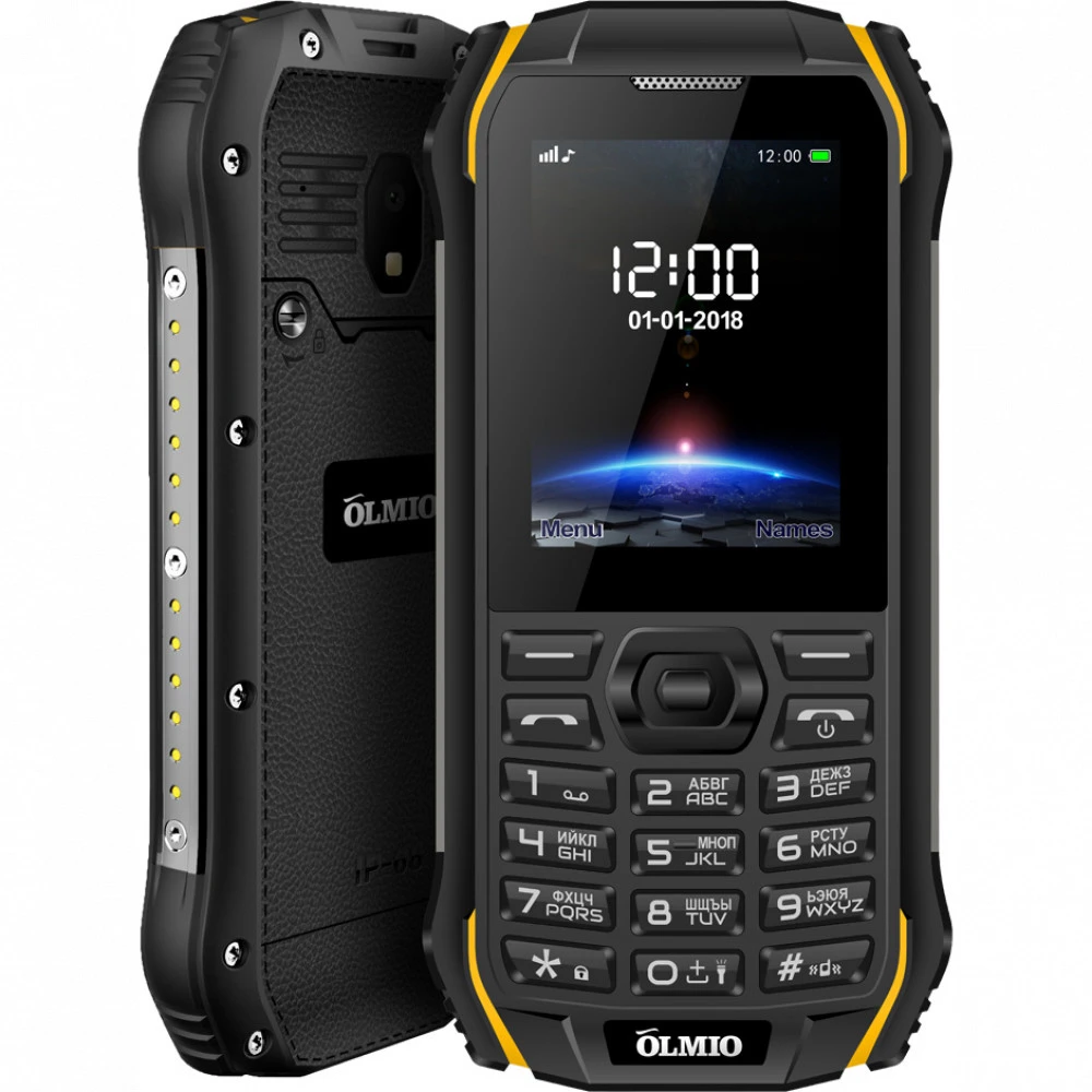 Мобильный телефон OLMIO X05 черный-желтый Olmio X05-B-Y