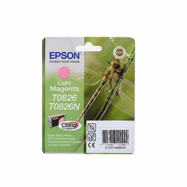 Струйный картридж Epson T0826 Светло-пурпурный C13T11264A10