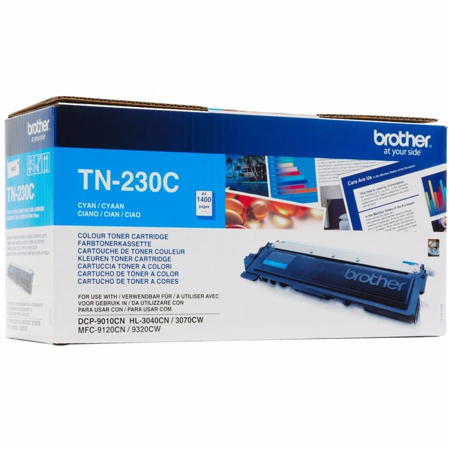 Тонер Brother TN230C для HL-3040CN, DCP-9010CN, MFC-9120CN голубой