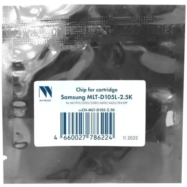 Опция для печатной техники NV Print Чип для MLT-D105L, для ML1910/1915/2525/2580/4600/4606/4623/SF650P (2.5K) NV-CH-MLT-D105L Чип