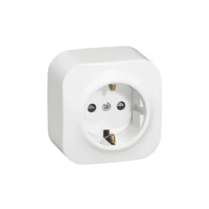 Розетка Legrand Розетка с зк Legrand Forix 16A 250В IP20 накладная белый 782411