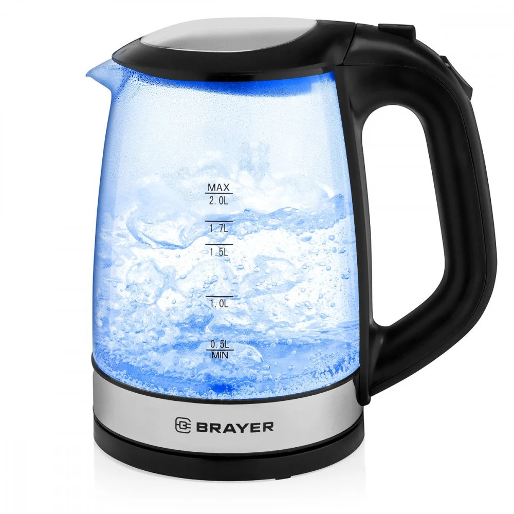 BRAYER 1040BR-BK Чайник, 2 л., 2200 Вт