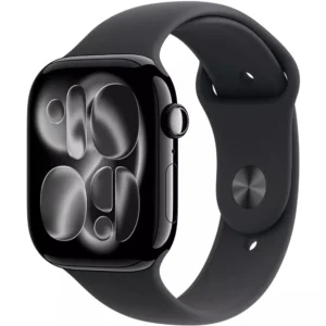 Apple Watch Series 11 GPS 42mm Jet Black Aluminium Case with Black Sport Band - M/L MEQU4RK/A Смарт-часы