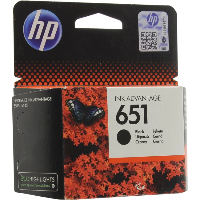 Струйный картридж HP 651 черный C2P10AE